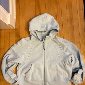 lululemon Scuba Oversized Full zip Light Blue Hoodie size M/L